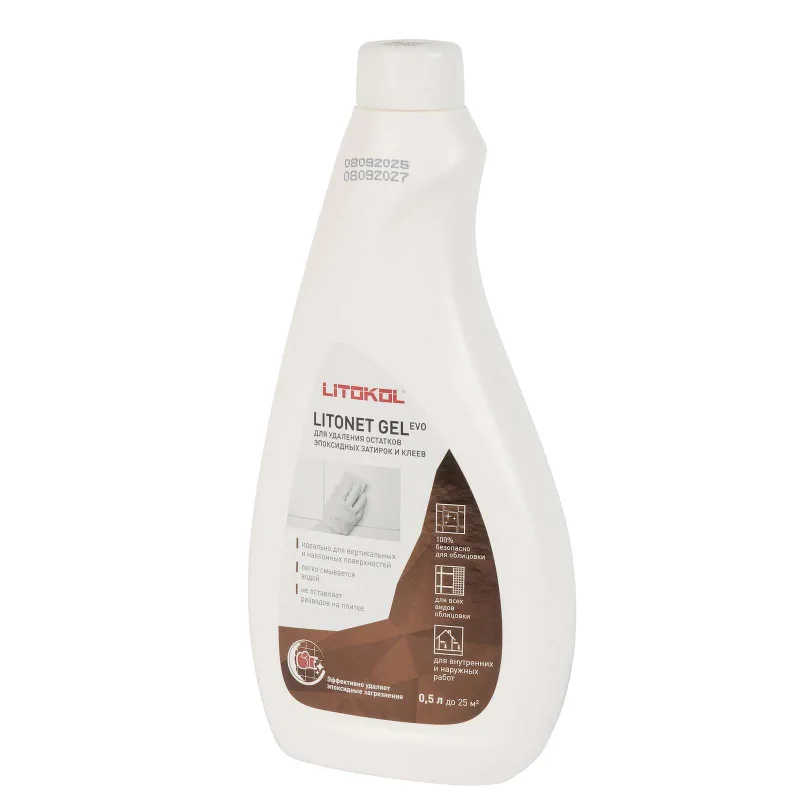 Очиститель-спрей эпоксидных остатков Литокол Litonet Gel evo 0,5л_1