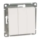 Механизм выключателя трехклавишный AtlasDesign белый IP20 Systeme Electric_1