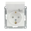 Механизм розетки с заземлением со шторками и крышкой AtlasDesign белый IP20 Systeme Electric_2