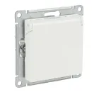 Механизм розетки с заземлением со шторками и крышкой AtlasDesign белый IP20 Systeme Electric_3