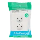 Розетка двухместная без заземления AtlasDesign белая IP20 Systeme Electric_5