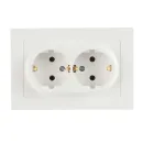 Розетка двухместная с заземлением AtlasDesign белая IP20 Systeme Electric_2