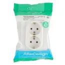 Розетка двухместная с заземлением AtlasDesign белая IP20 Systeme Electric_5