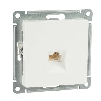 Изображение товара Механизм розетки компьютерной RJ45 AtlasDesign Systeme Electric белый IP20 Изображение товара Механизм розетки компьютерной RJ45 AtlasDesign Systeme Electric белый IP20