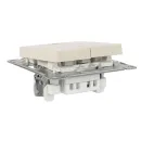 Механизм выключателя двухклавишный с подсветкой AtlasDesign бежевый IP20 Systeme Electric_3