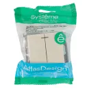 Механизм выключателя двухклавишный с подсветкой AtlasDesign бежевый IP20 Systeme Electric_5