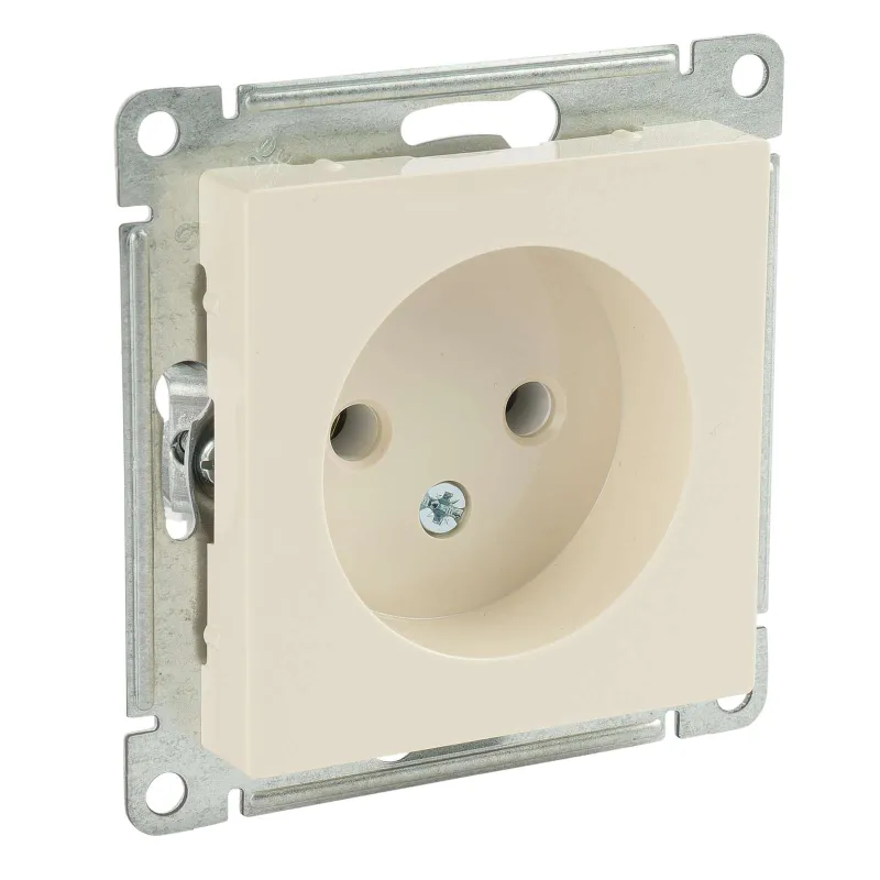 Механизм розетки без заземления AtlasDesign бежевый IP20 Systeme Electric_1