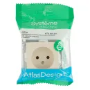 Механизм розетки без заземления AtlasDesign бежевый IP20 Systeme Electric_5