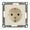 Механизм розетки с заземлением AtlasDesign бежевый IP20 Systeme Electric_2