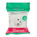 Розетка одноместная накладная без заземления Blanca белая IP20 Systeme Electric_6