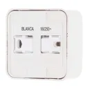 Розетка одноместная накладная без заземления Blanca белая IP20 Systeme Electric_3