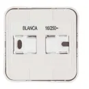Розетка одноместная накладная с заземлением Blanca белая IP20 Systeme Electric_4