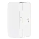 Розетка двухместная накладная без заземления Blanca белая IP20 Systeme Electric_5