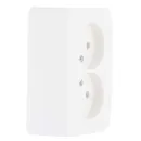Розетка двухместная накладная без заземления Blanca белая IP20 Systeme Electric_2