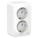 Розетка 2-местная накладная Systeme Electric Blanca, белая_1