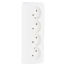 Розетка четырехместная накладная без заземления Blanca белая IP20 Systeme Electric_1