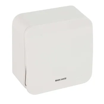 Изображение товара Выключатель одноклавишный накладной с подсветкой Blanca белый IP20 Systeme Electric Изображение товара Выключатель одноклавишный накладной с подсветкой Blanca белый IP20 Systeme Electric