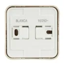 Розетка одноместная накладная с заземлением Blanca бежевая IP20 Systeme Electric_4