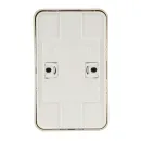 Розетка двухместная накладная с заземлением Blanca бежевая IP20 Systeme Electric_4
