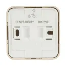 Выключатель двухклавишный накладной Blanca бежевый IP20 Systeme Electric_4