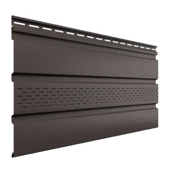 Изображение товара Софит ПВХ ТЕХНОНИКОЛЬ частично перфорированный 3000 мм коричневый Изображение товара Софит ПВХ ТЕХНОНИКОЛЬ частично перфорированный 3000 мм коричневый