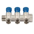 Коллектор с регулируемыми вентилями 3/4"х3"1/2" НР HLV_2