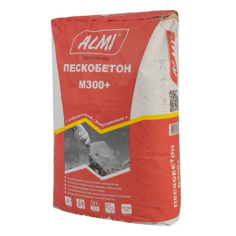 Пескобетон Almi М-300+, 25 кг_1