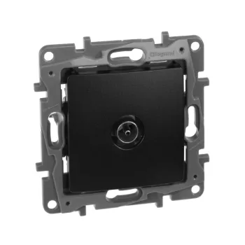 Изображение товара Механизм розетки TV оконечный Legrand Etika антрацит IP20 Изображение товара Механизм розетки TV оконечный Legrand Etika антрацит IP20