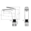 Смеситель для раковины Comforty FC074A-CMT_2