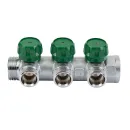 Коллектор регулирующий Stout 1" 3 отвода 3/4" евроконус_2