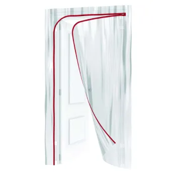 Изображение товара Пленочная дверь на молнии 220x120 см с малярной лентой прозрачная Изображение товара Пленочная дверь на молнии 220x120 см с малярной лентой прозрачная