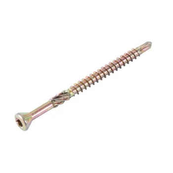 Изображение товара Шуруп для пола 3, 2х35 мм желтый 150 шт - надежный крепеж для деревянных полов Изображение товара Шуруп для пола 3, 2х35 мм желтый 150 шт - надежный крепеж для деревянных полов