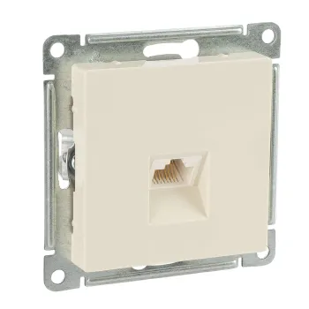 Изображение товара Механизм розетки RJ45 AtlasDesign Systeme Electric бежевый IP20 для сети Изображение товара Механизм розетки RJ45 AtlasDesign Systeme Electric бежевый IP20 для сети