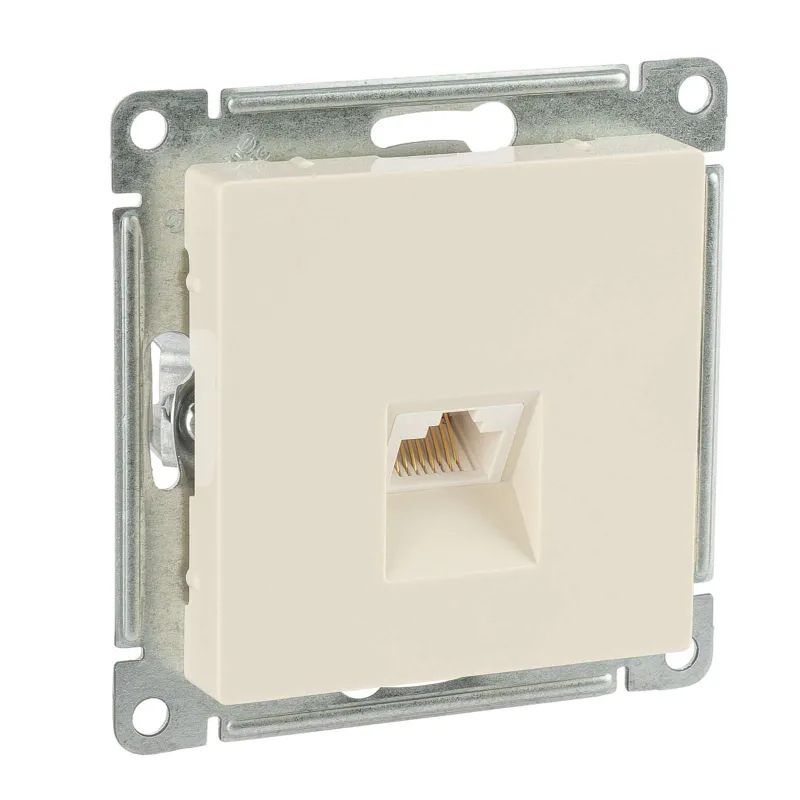 Механизм розетки компьютерной RJ45 5E AtlasDesign бежевый IP20 Systeme Electric_1