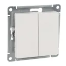 Механизм переключателя проходного двухклавишный AtlasDesign белый IP20 Systeme Electric_1