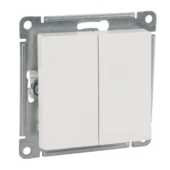 Изображение товара Двухклавишный проходной переключатель AtlasDesign Systeme Electric IP20 Изображение товара Двухклавишный проходной переключатель AtlasDesign Systeme Electric IP20
