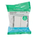 Механизм переключателя проходного двухклавишный AtlasDesign белый IP20 Systeme Electric_5