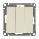 Механизм выключателя трехклавишный AtlasDesign бежевый IP20 Systeme Electric_2