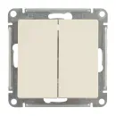 Механизм переключателя проходного двухклавишный AtlasDesign бежевый IP20 Systeme Electric_2