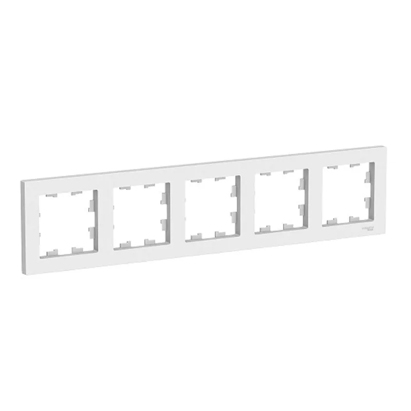 Рамка пятиместная AtlasDesign белая IP20 Systeme Electric_1