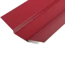 Планка ендовы верхняя 76х76х2000мм 0,45мм (RAL 3005) красное вино_1