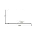 Планка примыкания верхняя 147х250х2000мм 0,45мм (RAL 3005) красное вино_2