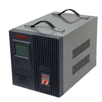 Изображение товара Напольный стабилизатор напряжения Ресанта АСН-5000/1-Ц 5000 Вт Изображение товара Напольный стабилизатор напряжения Ресанта АСН-5000/1-Ц 5000 Вт