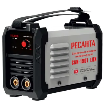 Изображение товара Инверторный сварочный аппарат Ресанта САИ-190Т Lux с технологиями синергии и защитой Изображение товара Инверторный сварочный аппарат Ресанта САИ-190Т Lux с технологиями синергии и защитой