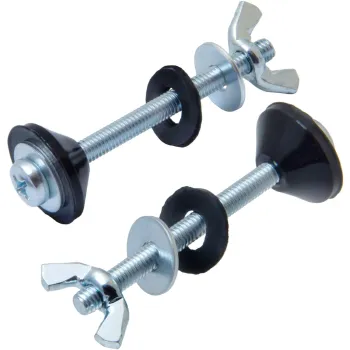 Изображение товара Крепление бачка к унитазу М6 с гайкой барашек комплект 2 шт Изображение товара Крепление бачка к унитазу М6 с гайкой барашек комплект 2 шт