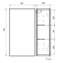 Шкаф настенный Cersanit Smart 35 (B-SW-SMA/Wh)_2