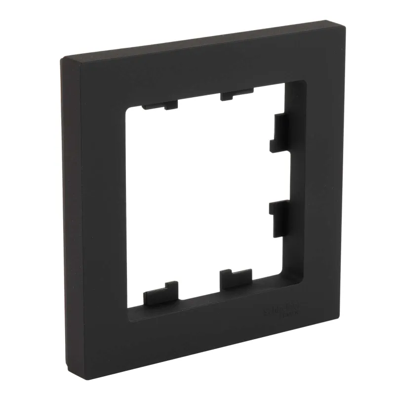 Рамка одноместная AtlasDesign карбон IP20 Systeme Electric_1