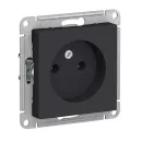 Механизм розетки без заземления AtlasDesign карбон IP20 Systeme Electric_1