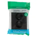 Розетка двухместная без заземления AtlasDesign карбон IP20 Systeme Electric_5