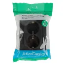 Розетка двухместная с заземлением AtlasDesign карбон IP20 Systeme Electric_5
